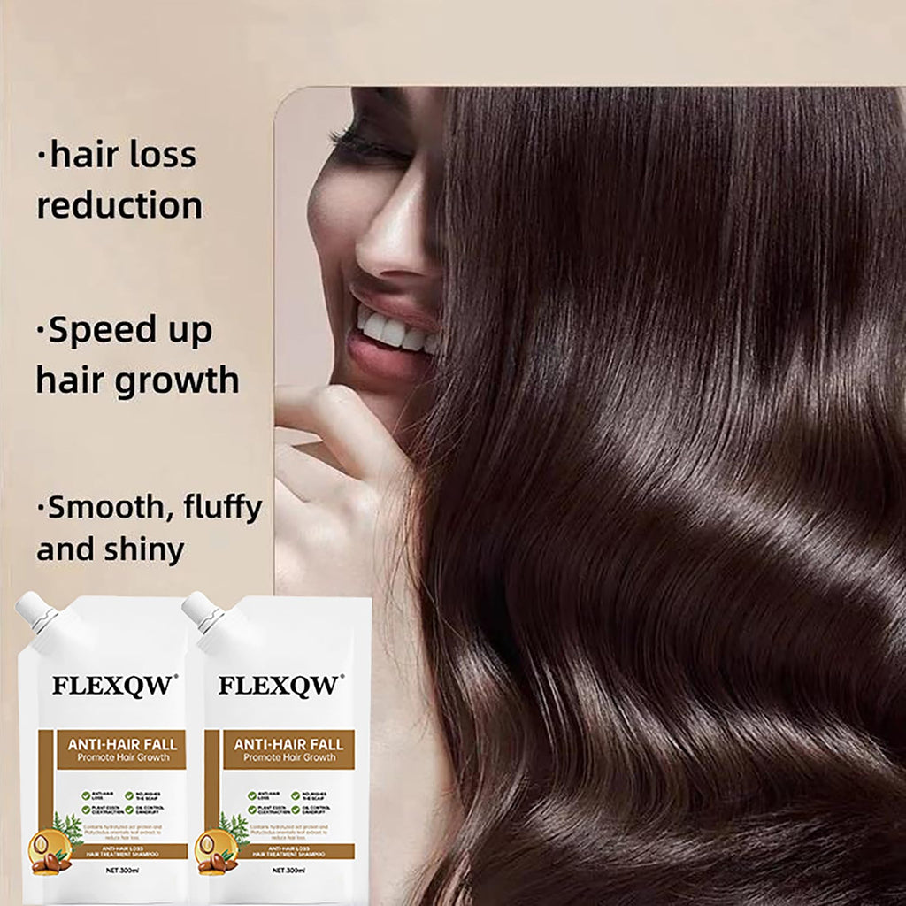 FLEXQW 2 PCS Anti Hair Loss Shampoo for Women – Hair Growth & Thickening (300ml)