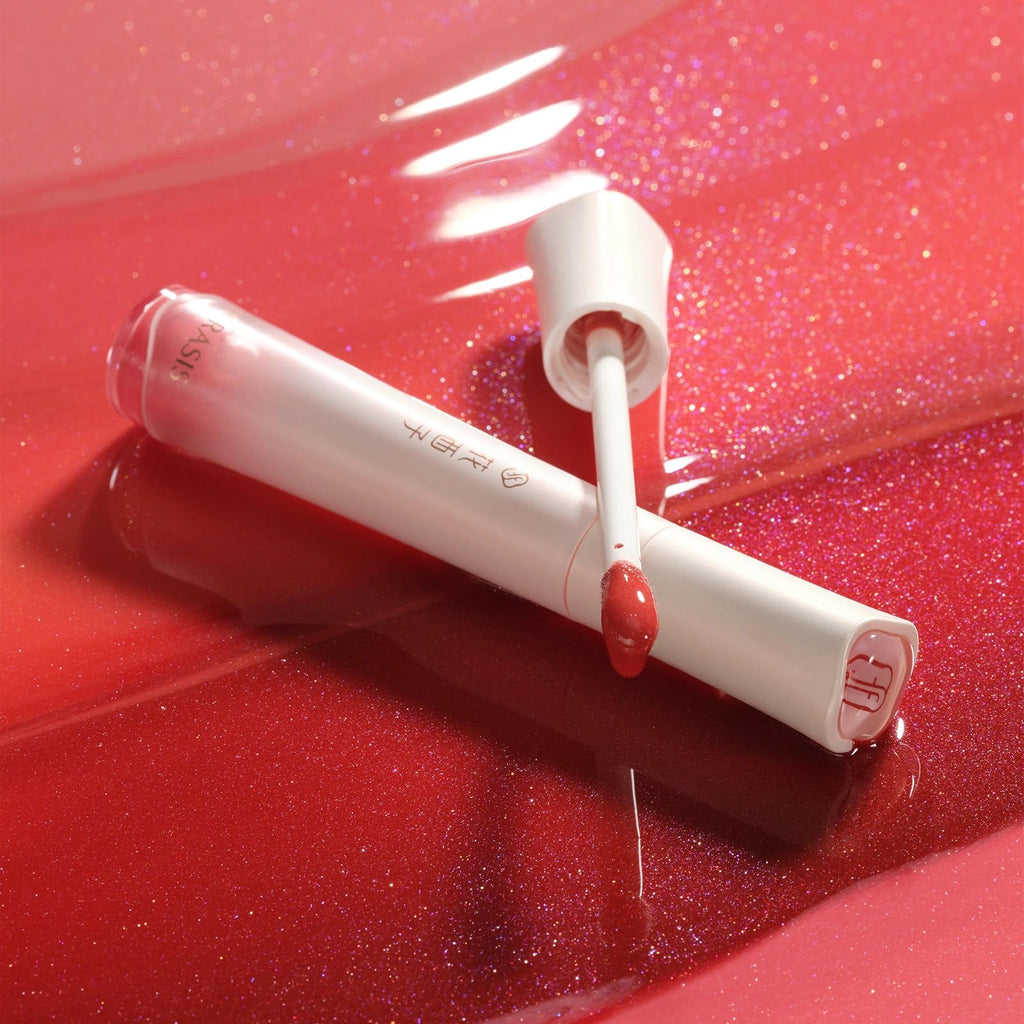 FLORASIS Celestial Luster Lip Gloss – Rosé Peach Shine (02)