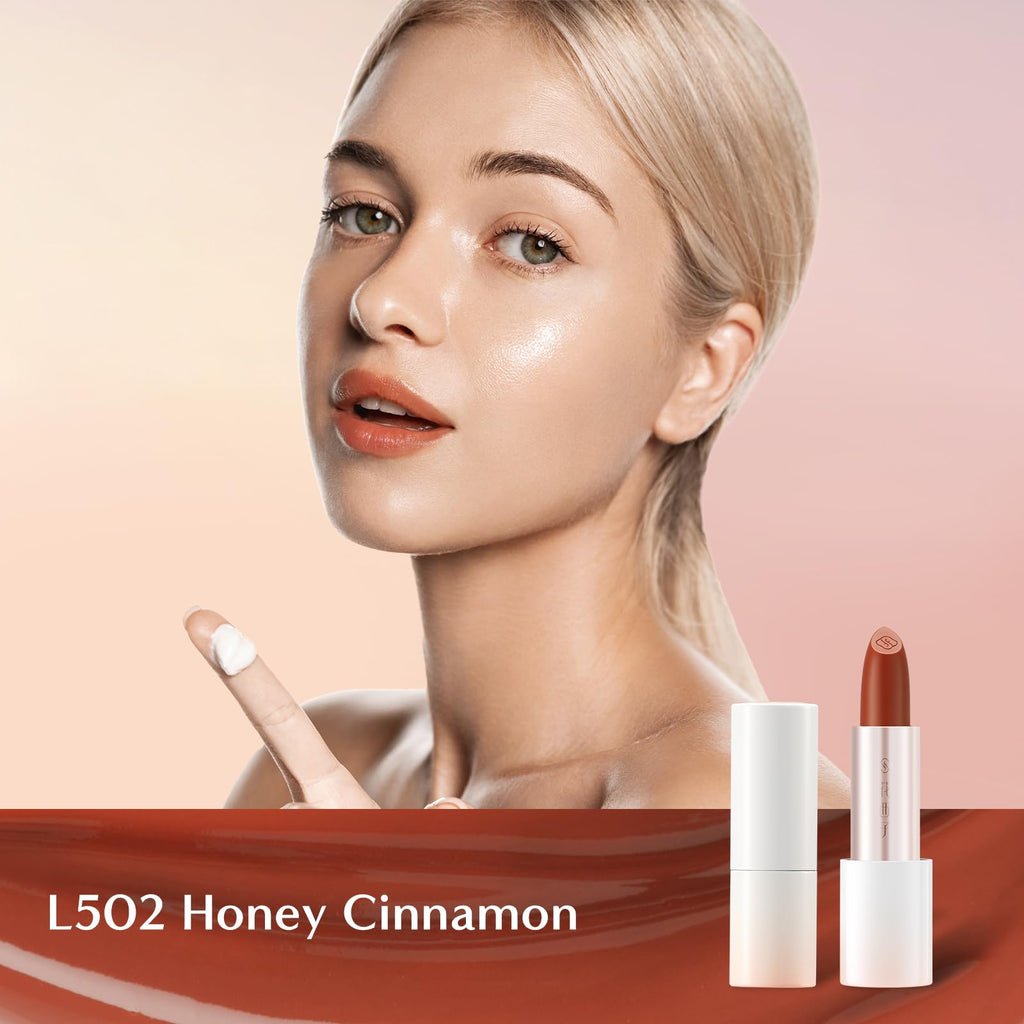 FLORASIS Flawless Jade Essential Hydration Lipstick L502 Honey Cinnamon