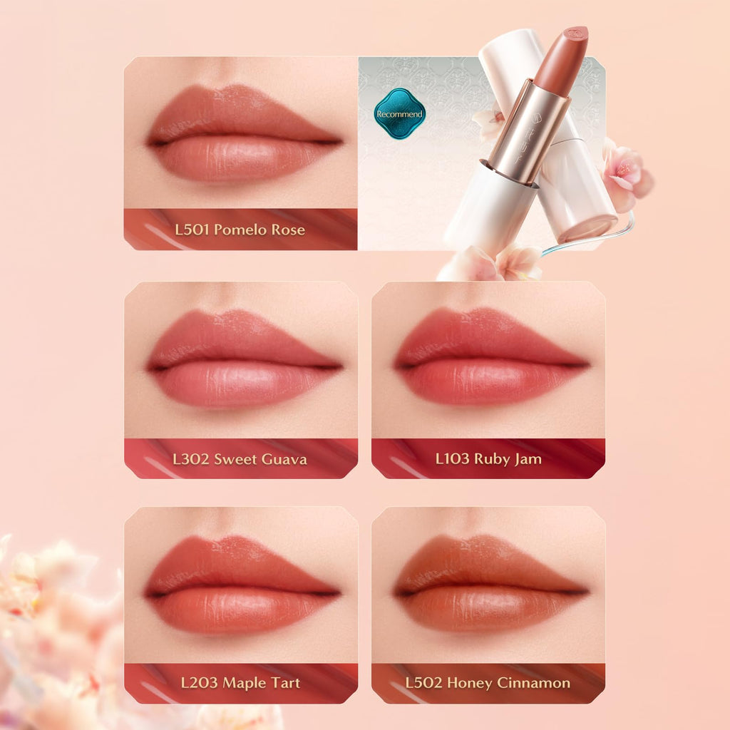 FLORASIS Flawless Jade Essential Hydration Lipstick L502 Honey Cinnamon