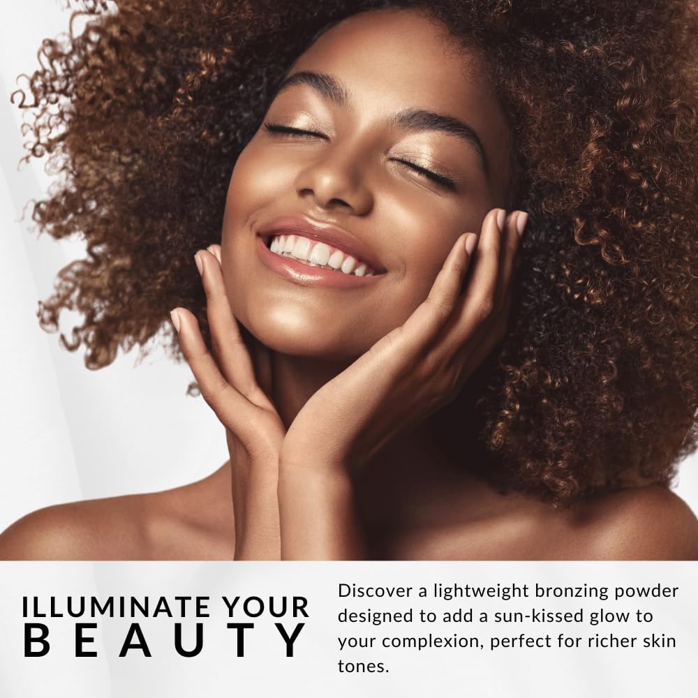 Flori Roberts Bronzer – Sheer Finish Bronzing Powder for Deeper Skin Tones | Contour & Glow