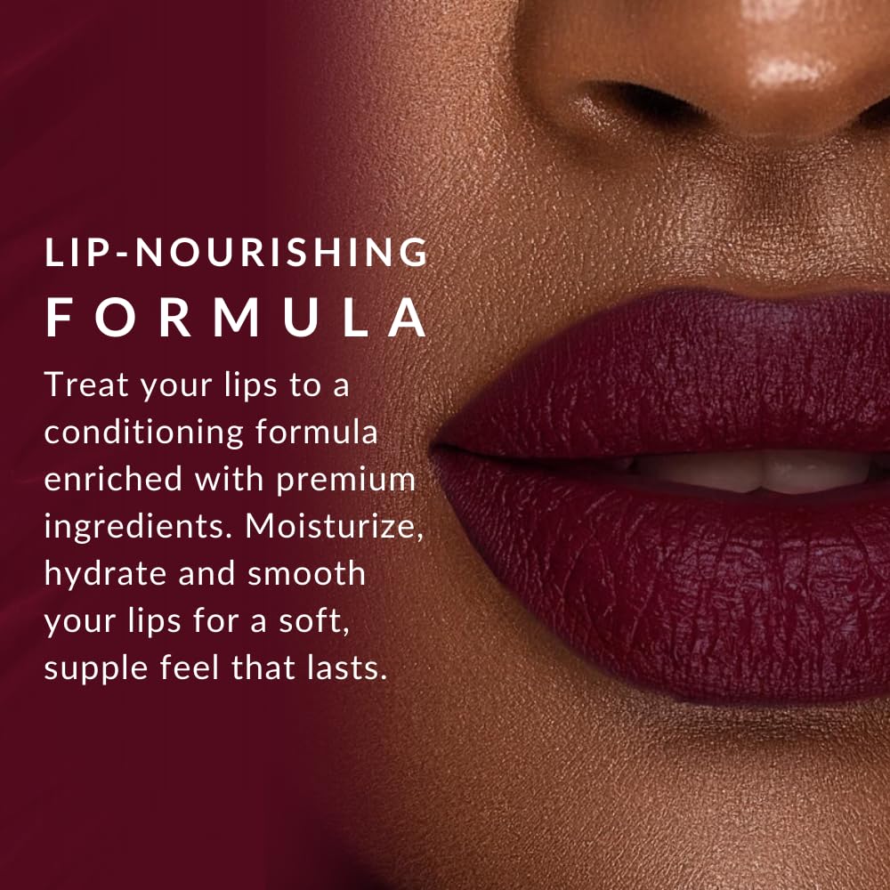 Flori Roberts Luxury Lipstick – Demi-Matte Color for Deeper Skin Tones
