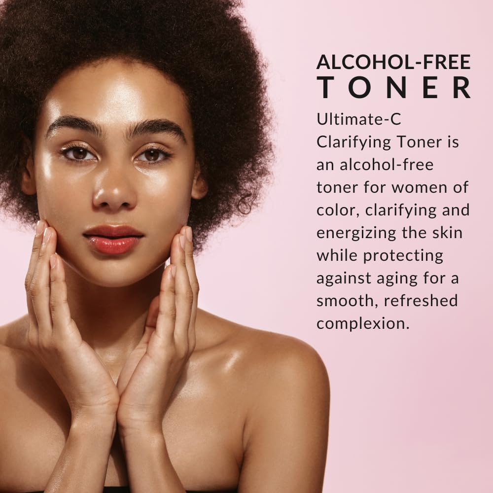 Ultimate-C Clarifying Toner by Flori Roberts – Alcohol-Free Hydrating Toner for Deeper Skin Tones