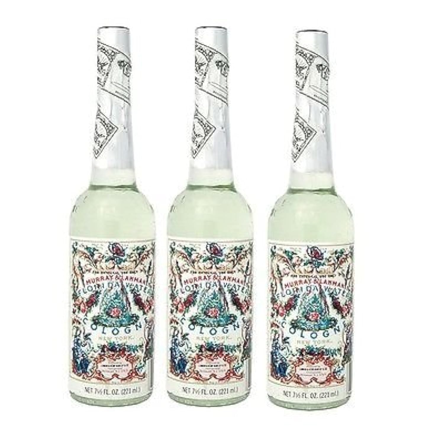 Florida Water Cologne 7.5 Oz — Three Plastic Bottles | Refreshing Scent