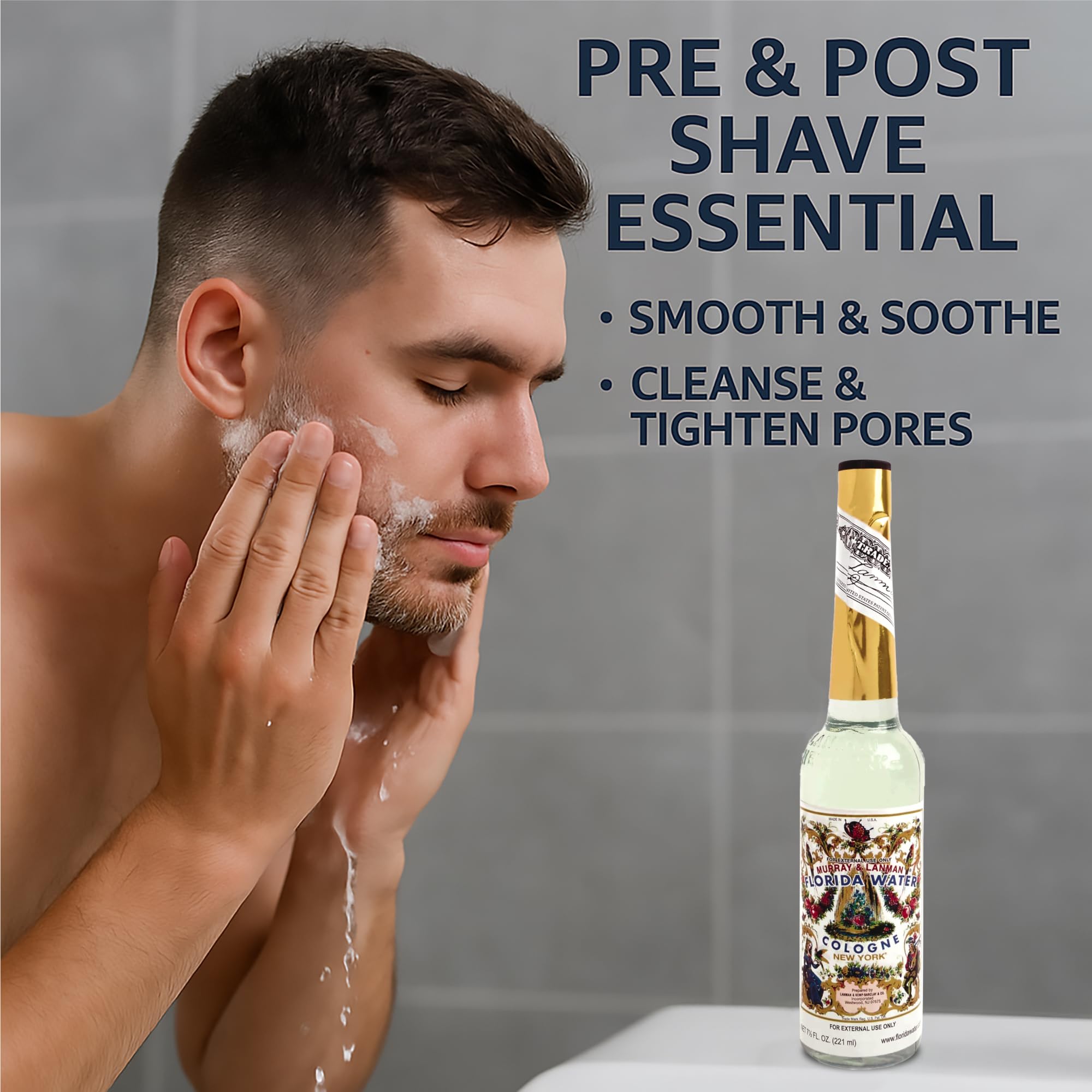 Florida Water Ritual Bundle: Murray & Lanman Cologne 7.5 oz + Soaps (3 Items)