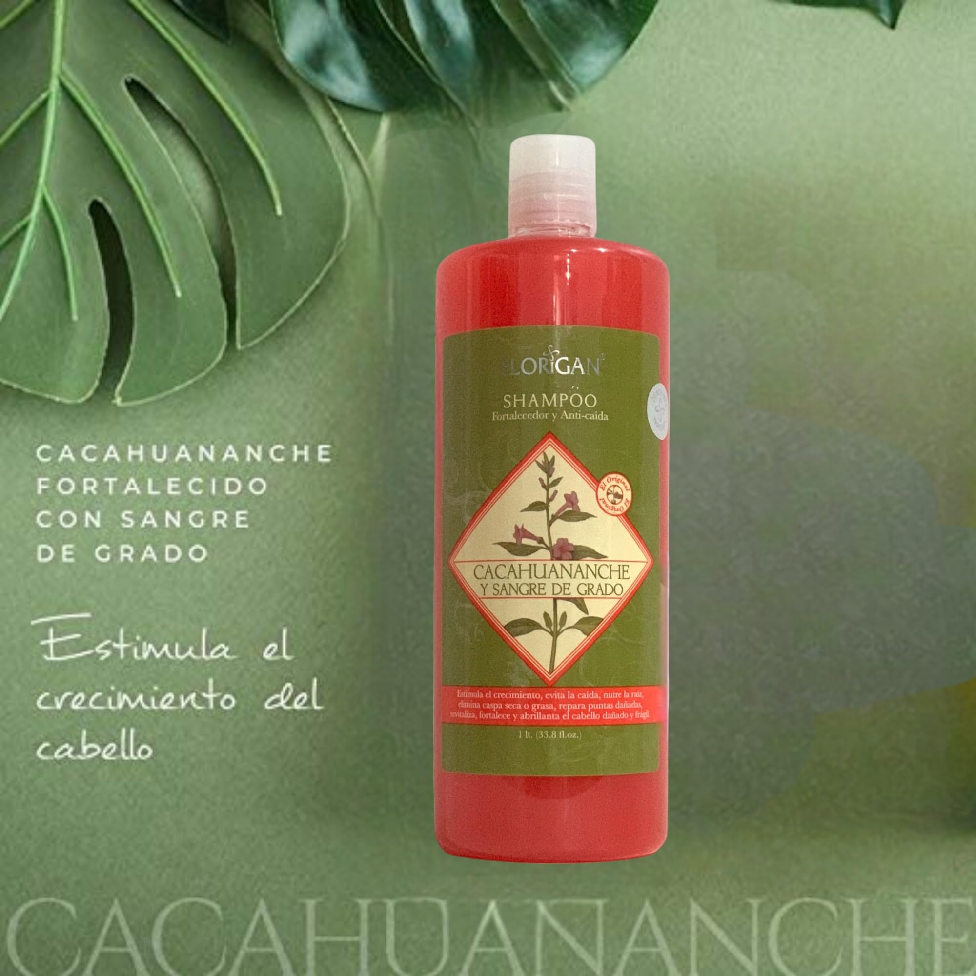 Florigan Fortifying Shampoo Cacahuananche 1L | Anti-Hair Loss & Strengthening Formula