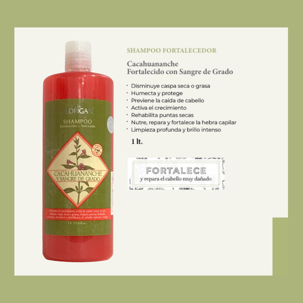 Florigan Fortifying Shampoo Cacahuananche 1L | Anti-Hair Loss & Strengthening Formula