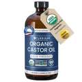 Florisan Organic Castor Oil 16oz – Cold Pressed, Hexane-Free, USDA Organic, EWG Verified