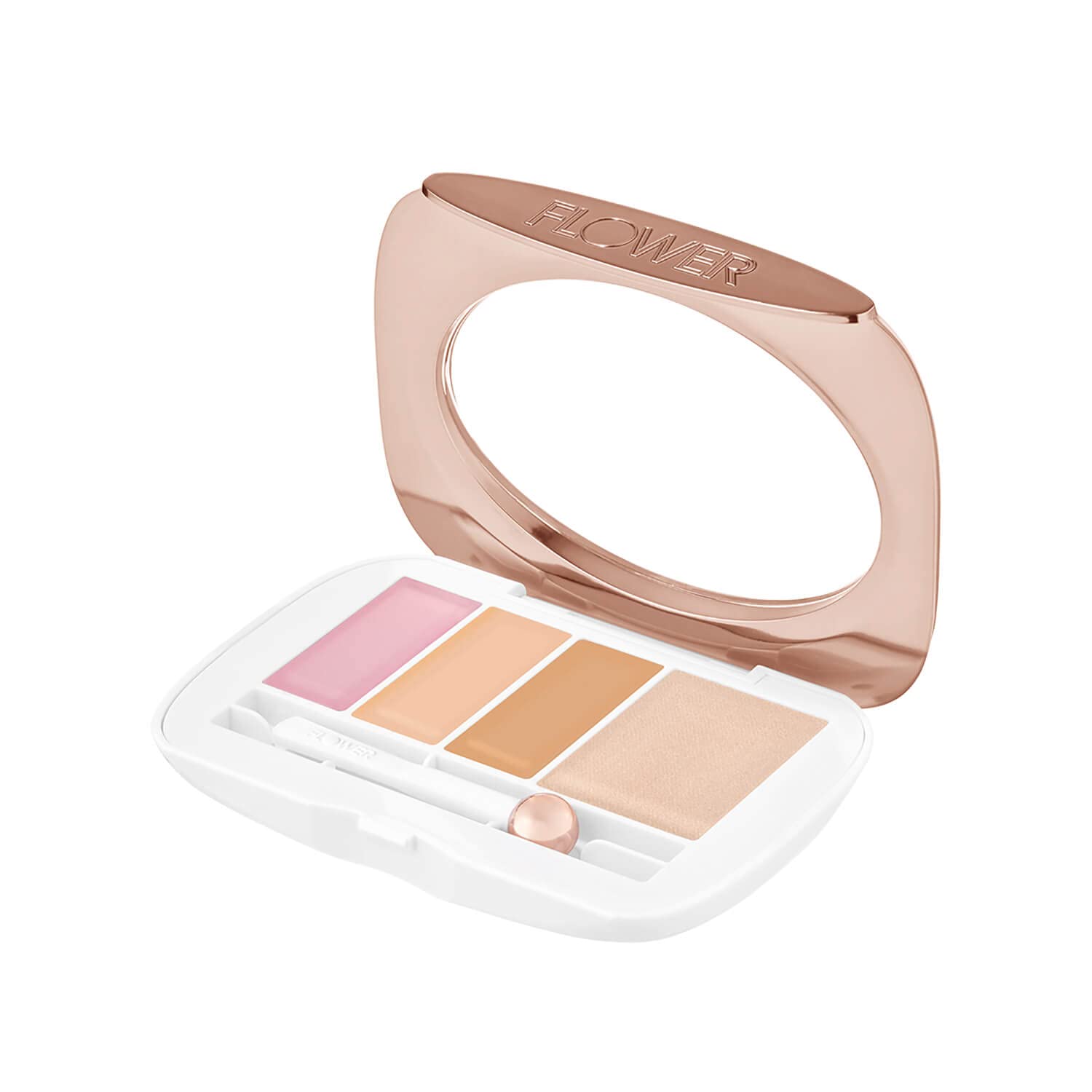 FLOWER BEAUTY Red Carpet Secret Eye Bright Concealer Palette – Brighten & Conceal Under-Eyes (Light)