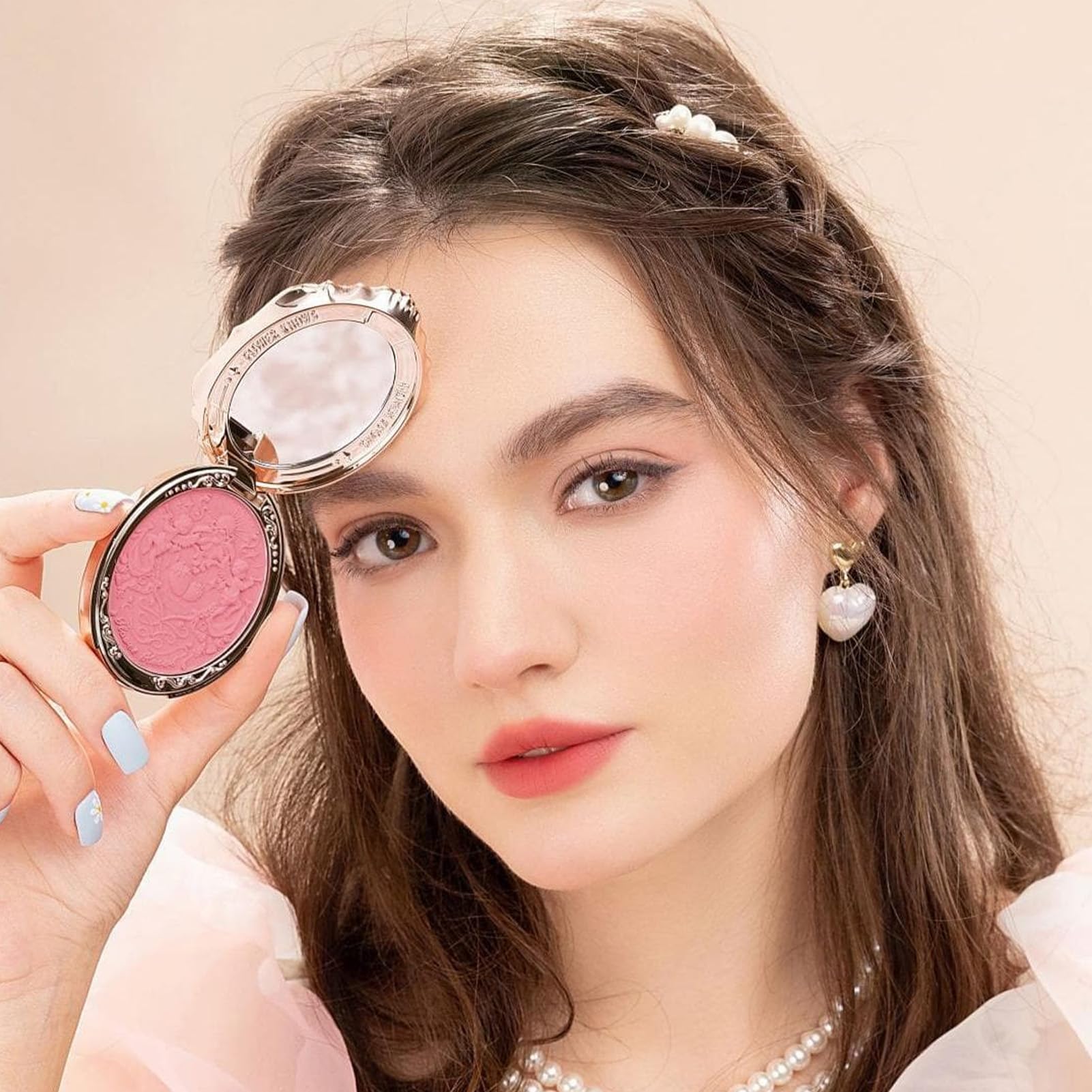 Flower Knows Strawberry Rococo Embossed Blush – Buildable Berry Pink Cheek Color