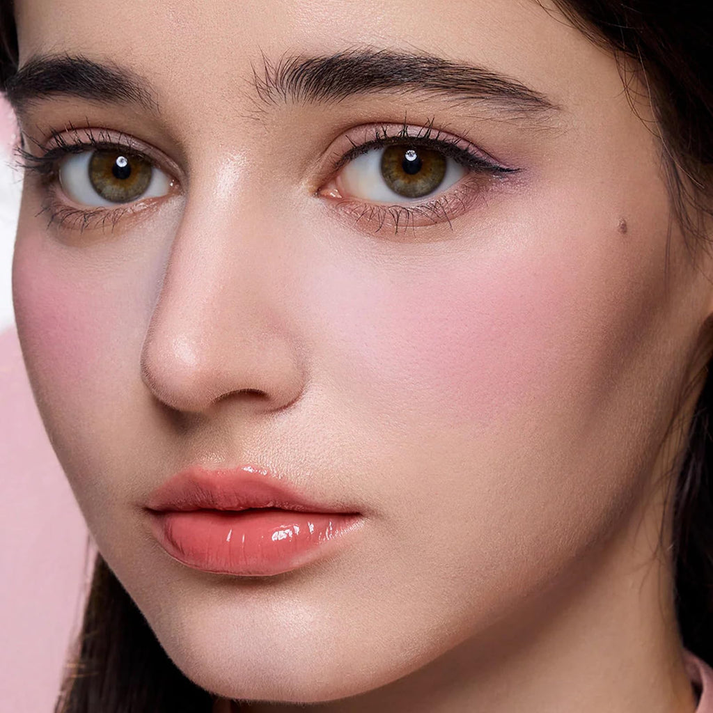 Flower Knows Butterfly Cloud Collar Rouge Box: Highlighting & Blush Duo Powder, Peach + Pink Matte Blush (0.21 oz) – Rouge Snow
