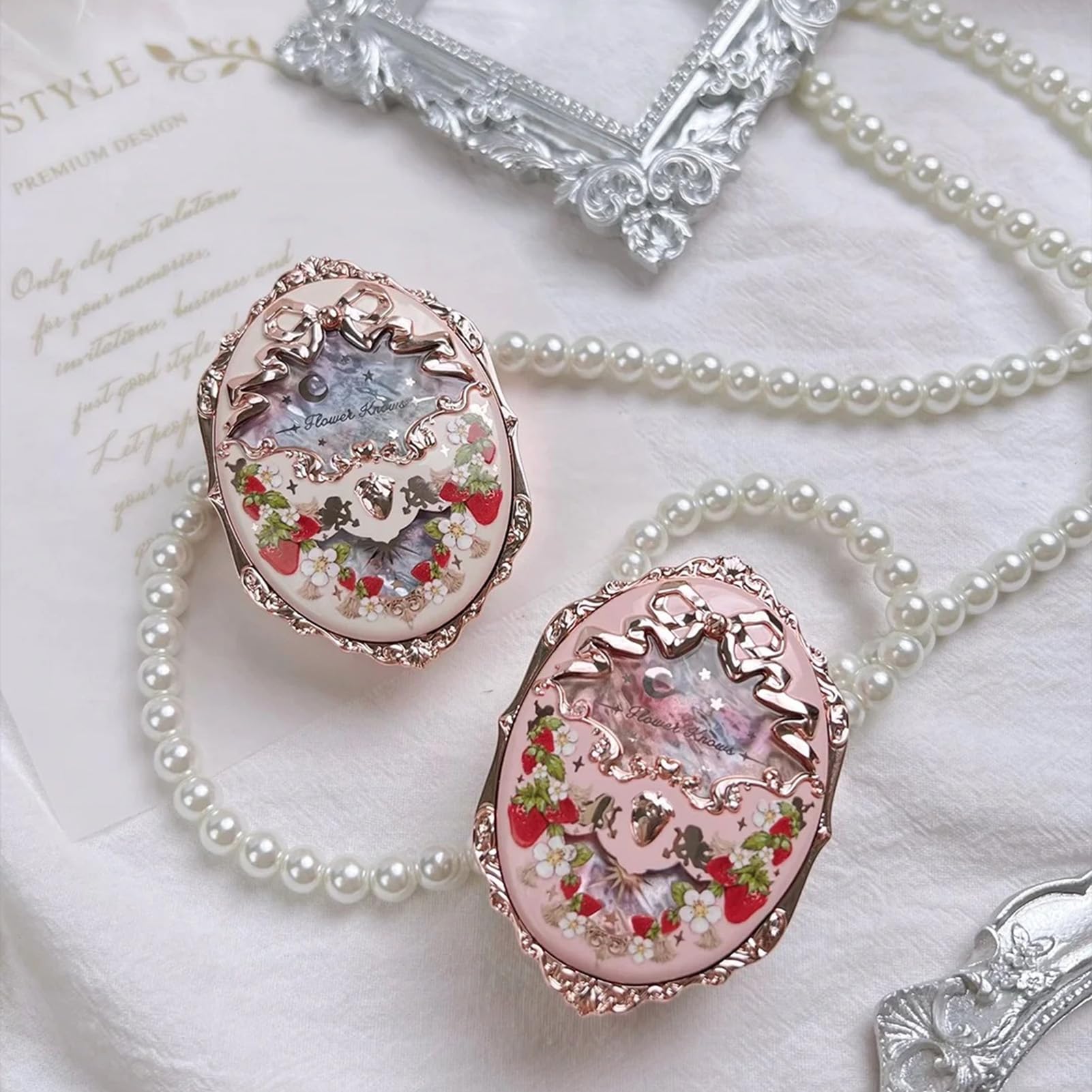 Flower Knows Strawberry Rococo Embossed Blush – Buildable Berry Pink Cheek Color