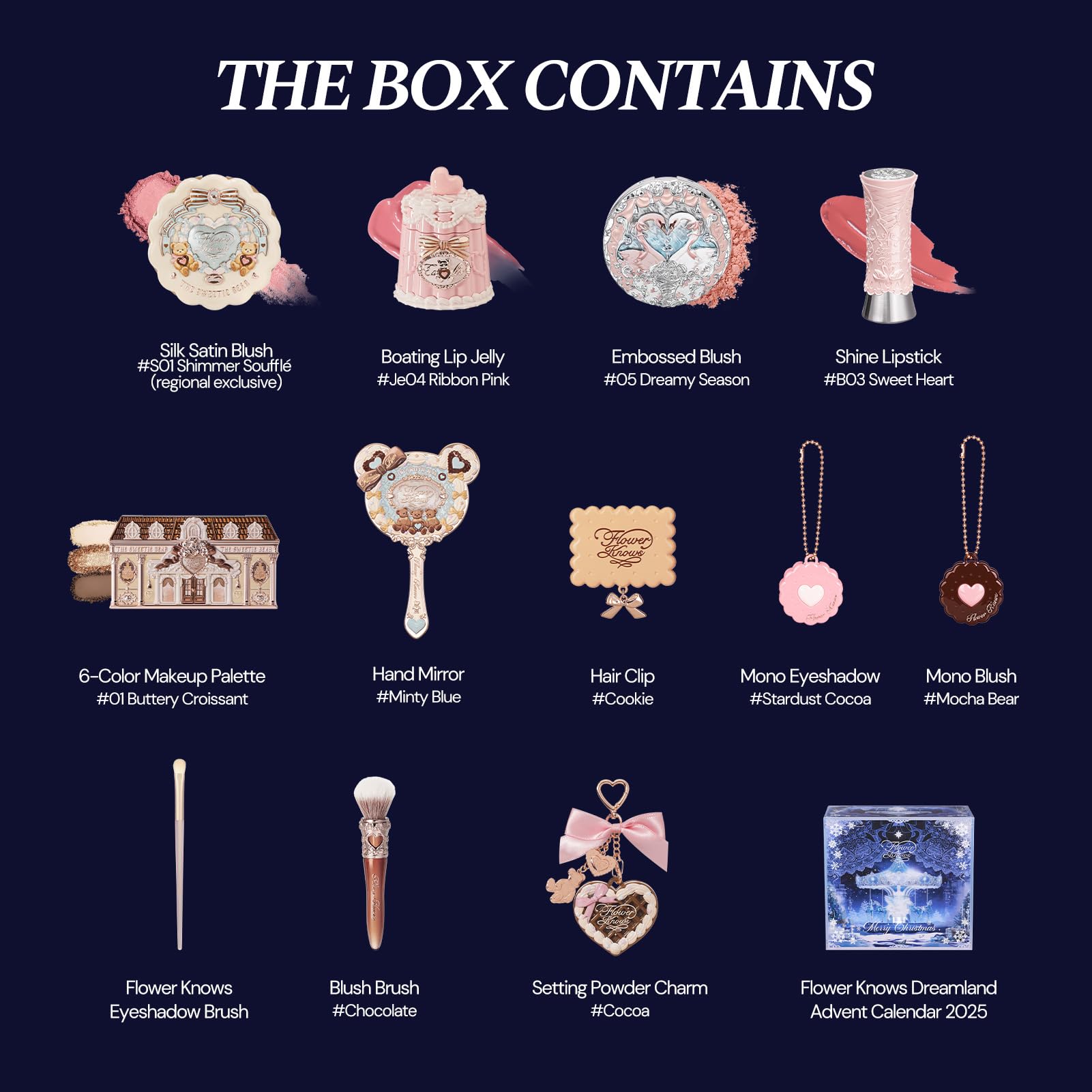 Flower Knows Jan-The Resurgence Vault 13-Piece Makeup Box Set | Cozy Bear Holiday Beauty Kit