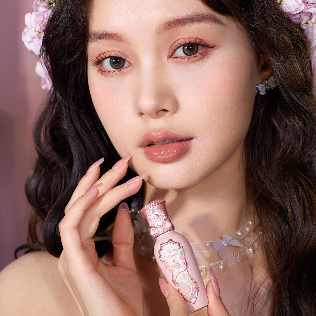 Flower Knows Midsummer Fairytales Coating Lip Lacquer – Glowy Hydrating Lip Gloss & Lip Oil Set