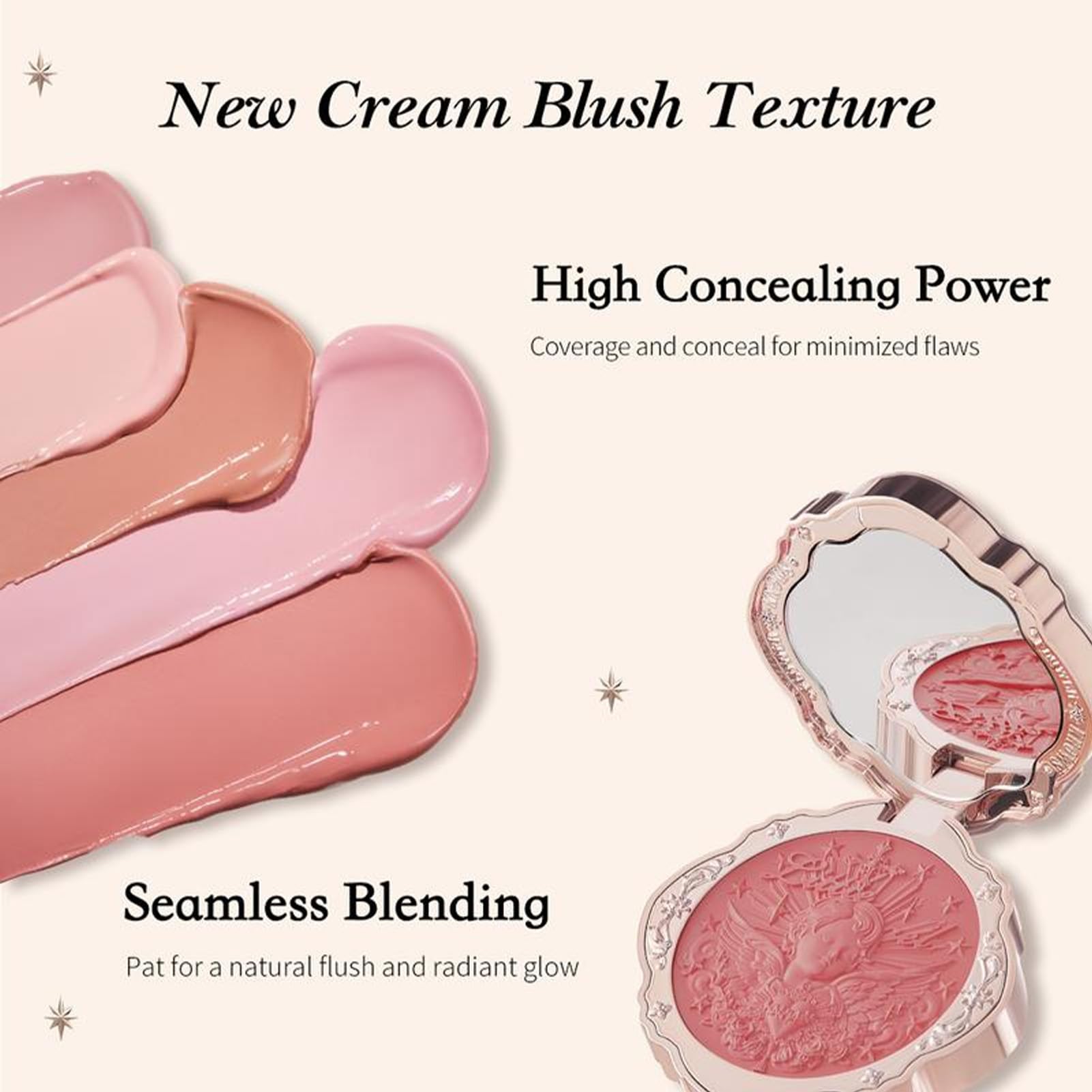 Flower Knows Little Angel Cream Blush – Warm Pink Hydration, Buildable & Blendable (0.21 oz)