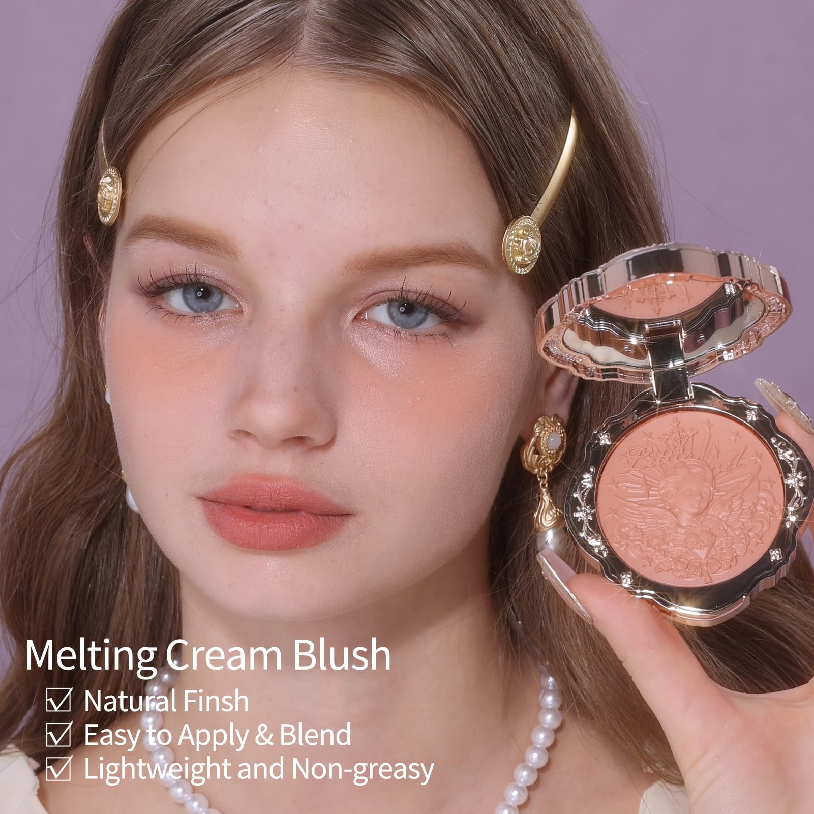 Flower Knows Little Angel Cream Blush – Sany Nude Hydrating Cheek Color