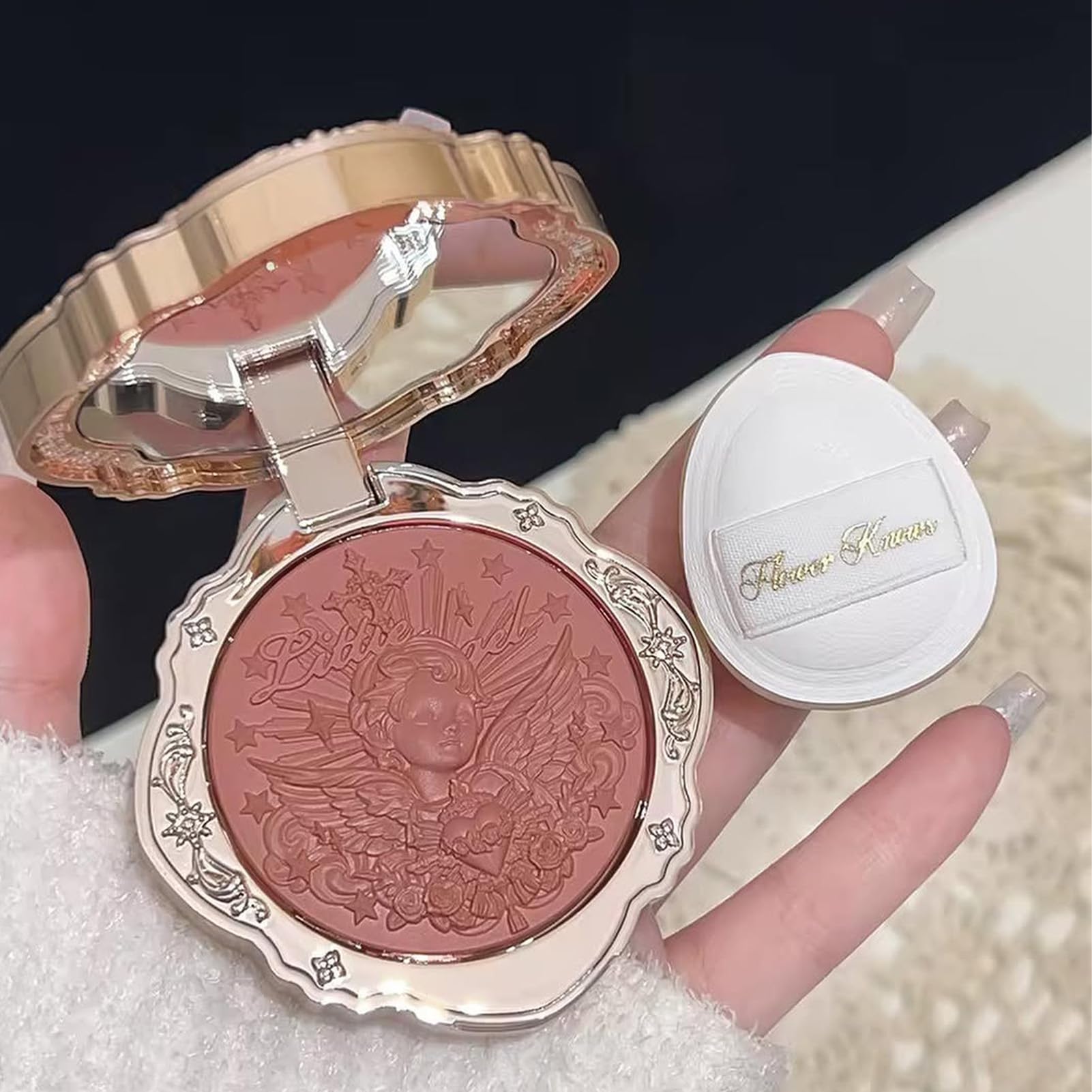 Flower Knows Little Angel Cream Blush – Hydrating Buildable Tint in Flaming Heart