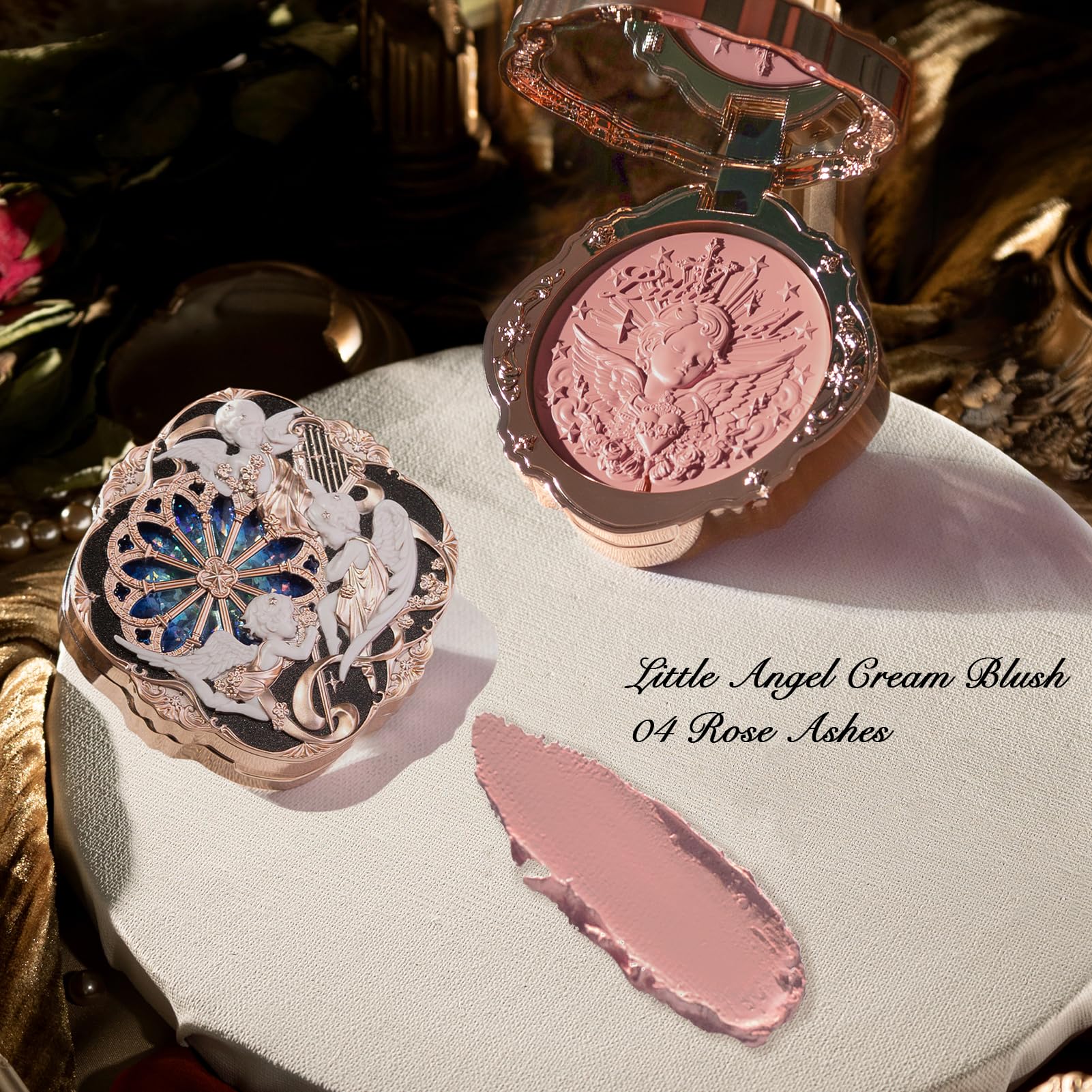Flower Knows Little Angel Cream Blush – Warm Pink, Buildable & Blendable Dewy Cheek Color