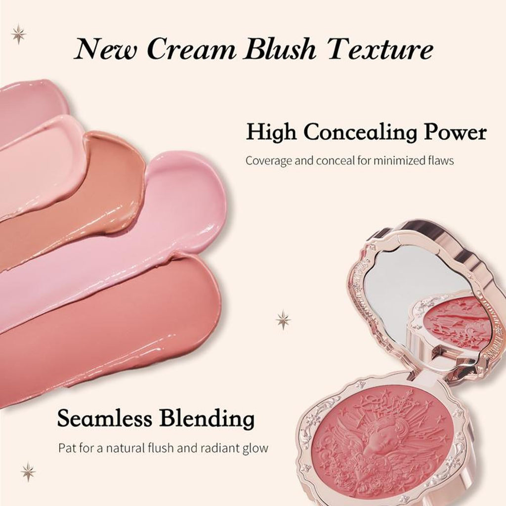 Flower Knows Little Angel Cream Blush – Hydrating Buildable Tint in Flaming Heart