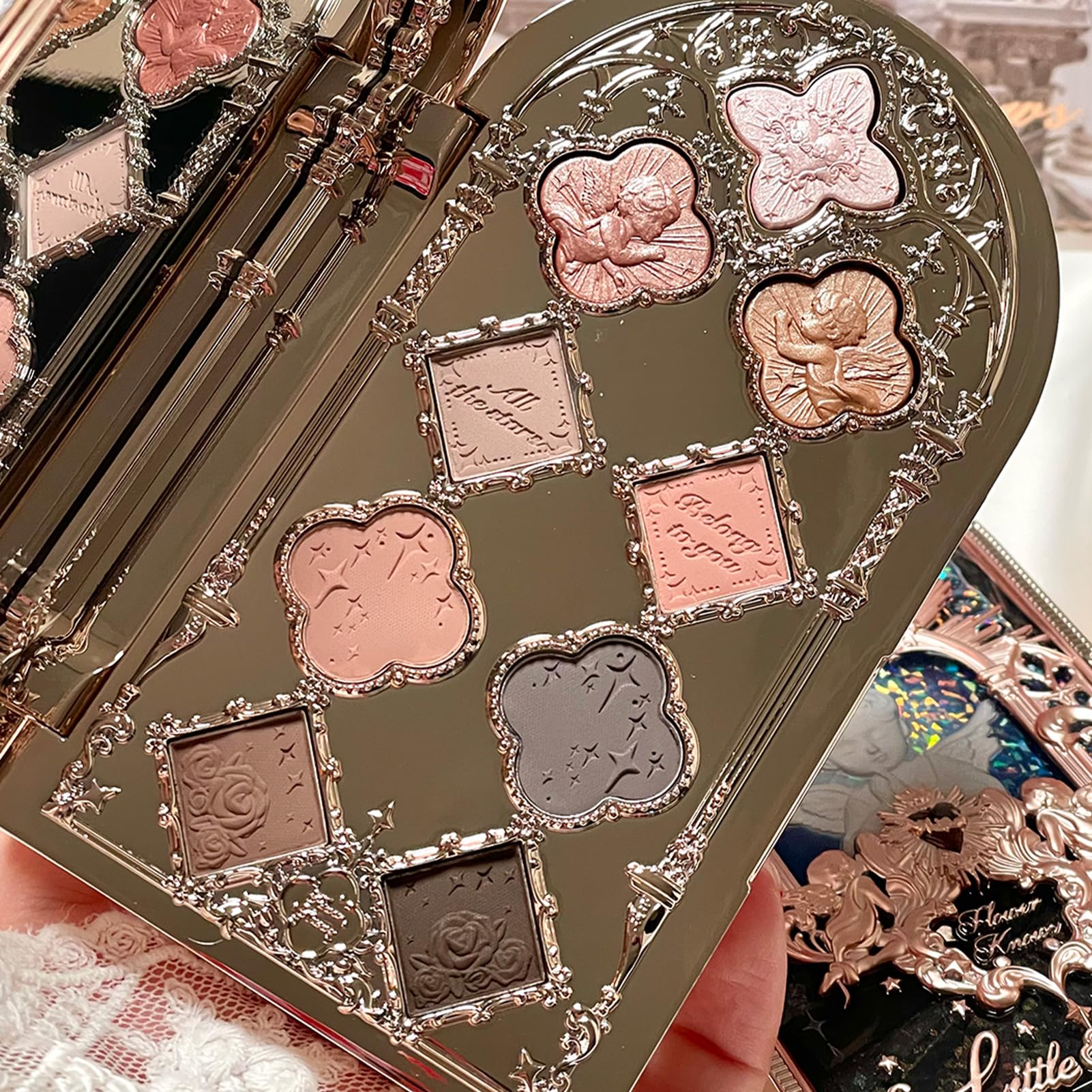 Flower Knows Little Angel 9-Color Eyeshadow Palette – Eden's Angel 01
