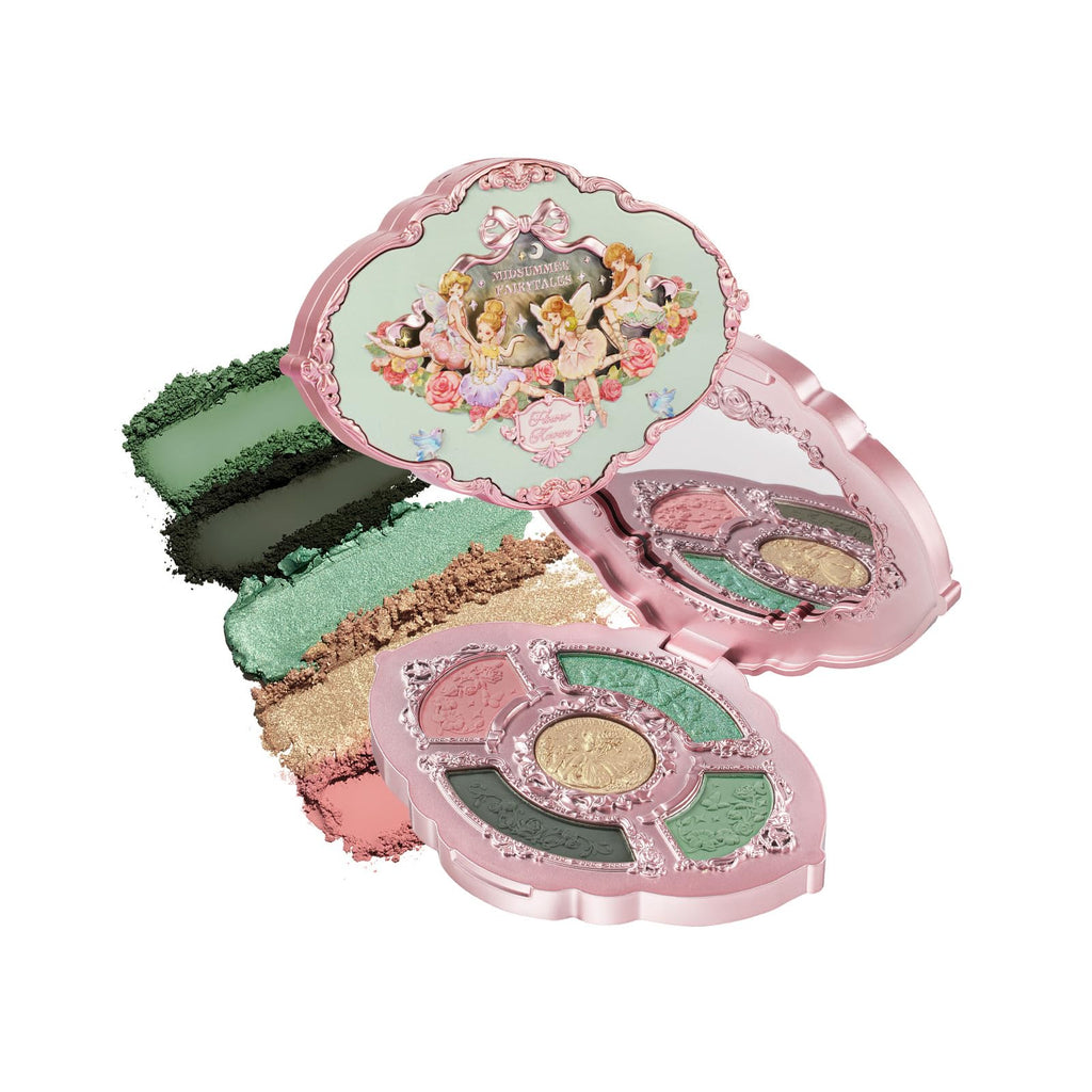 Flower Knows Midsummer Fairytales Embossed Five-Color Eyeshadow Palette – 0.23 oz – 03 Fairy Melody