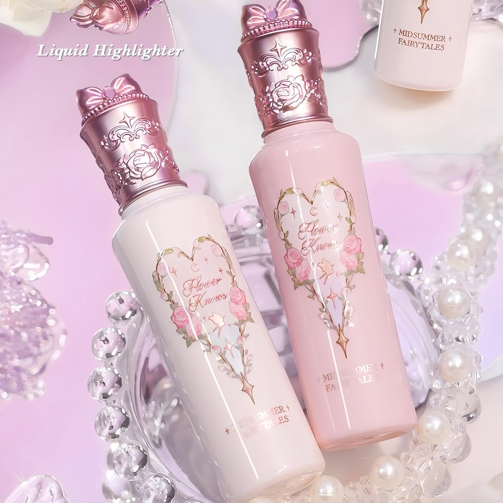 Flower Knows Midsummer Fairytales Liquid Highlighter – Moonlight Swing Silver Glow