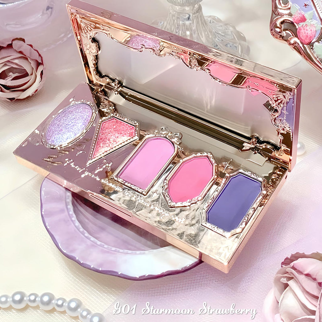 Flower Knows Feb-Blush Bliss: 8-Piece Romantic Makeup Box Set