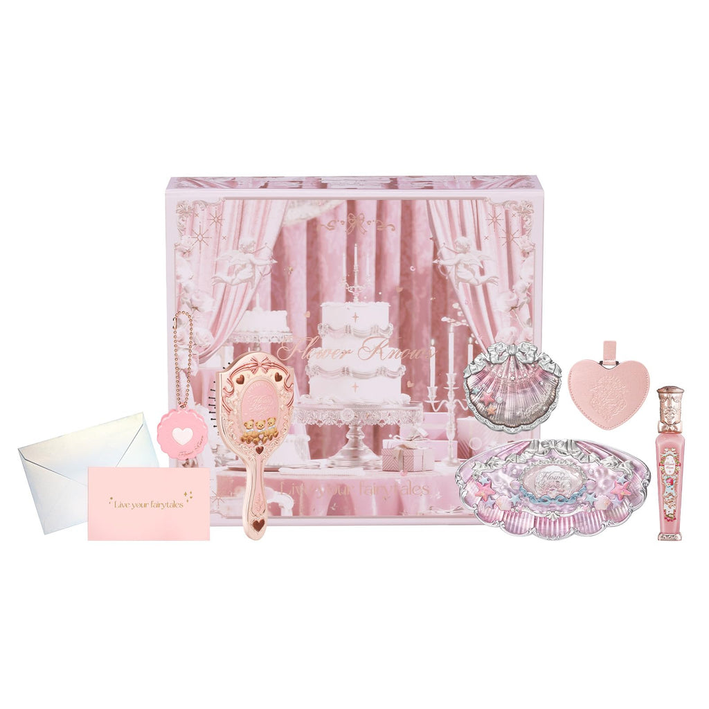 Flower Knows Feb-Glamour Glow 8-Piece Makeup Box Set | Gift-Ready Valentine's Day Beauty Kit