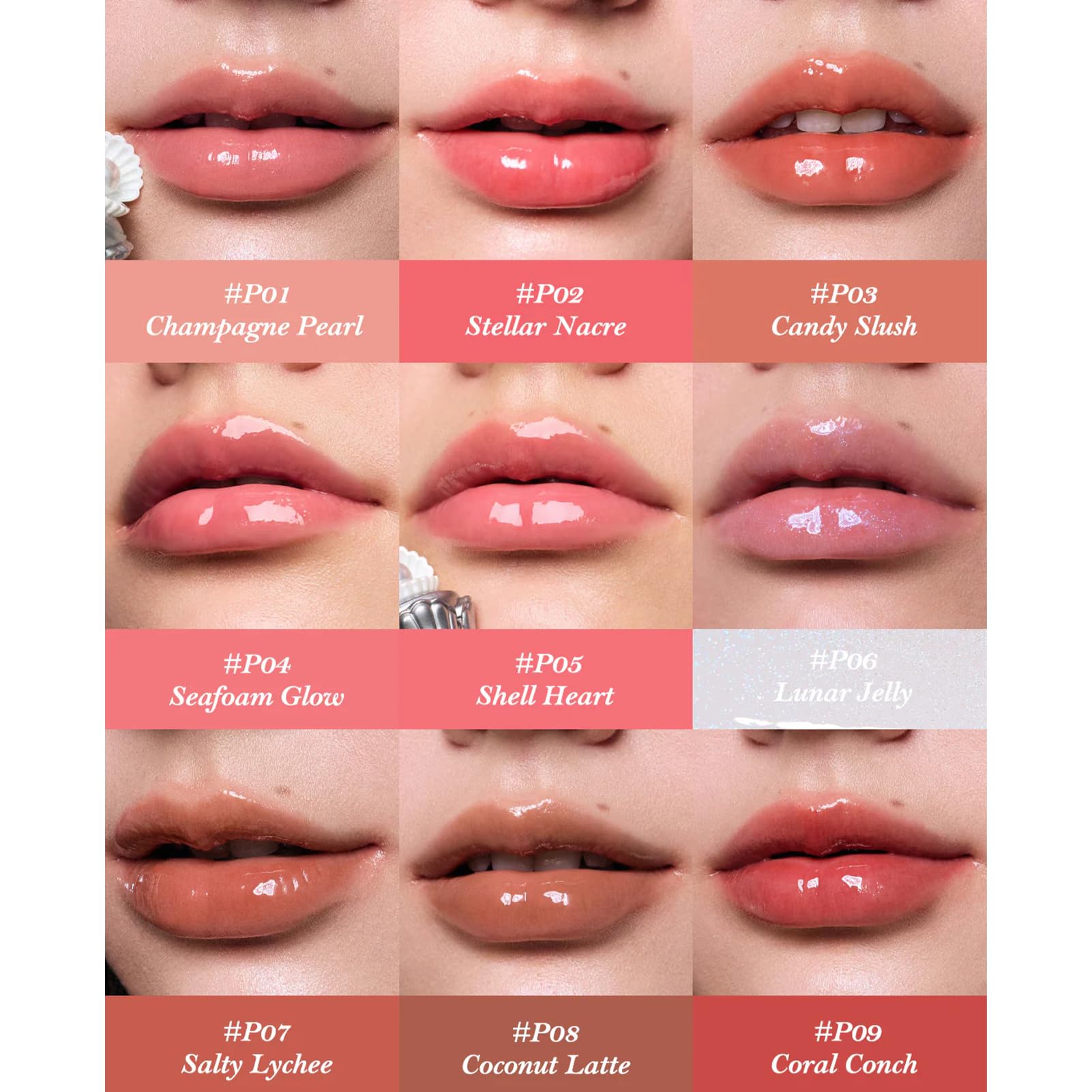 Flower Knows Shell's Jewel Lip Glaze – Seafoam Glow