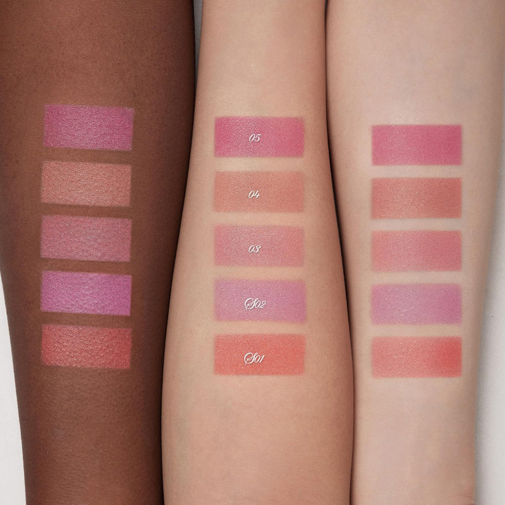 Flower Knows Shell's Jewel Silk Satin Blush – SunKissed Coral | Buildable & Radiant Cheek Color