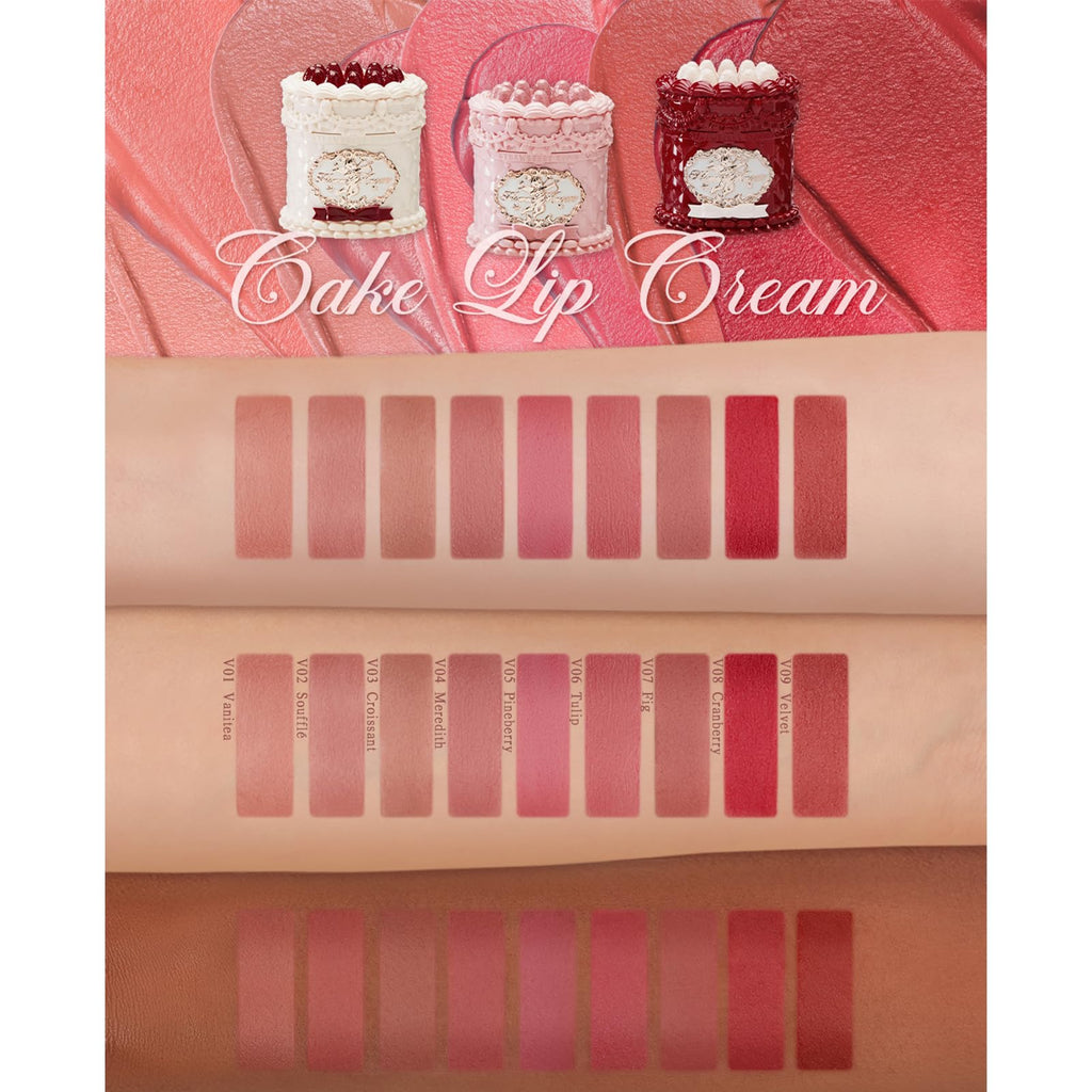 Flower Knows Strawberry Cupid Cake Lip Cream – Tulip Hot Pink Velvet Matte Lipstick