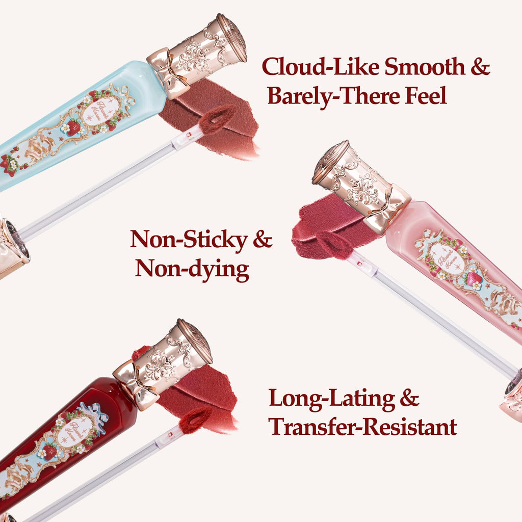 Flower Knows Strawberry Rococo Cloud Lip Cream – S03 Caffè Mocha Matte Lipstick