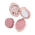 Flower Knows Strawberry Rococo Embossed Blush – Buildable Rose Pink Powder for Cheeks (03 Classic Ballet)