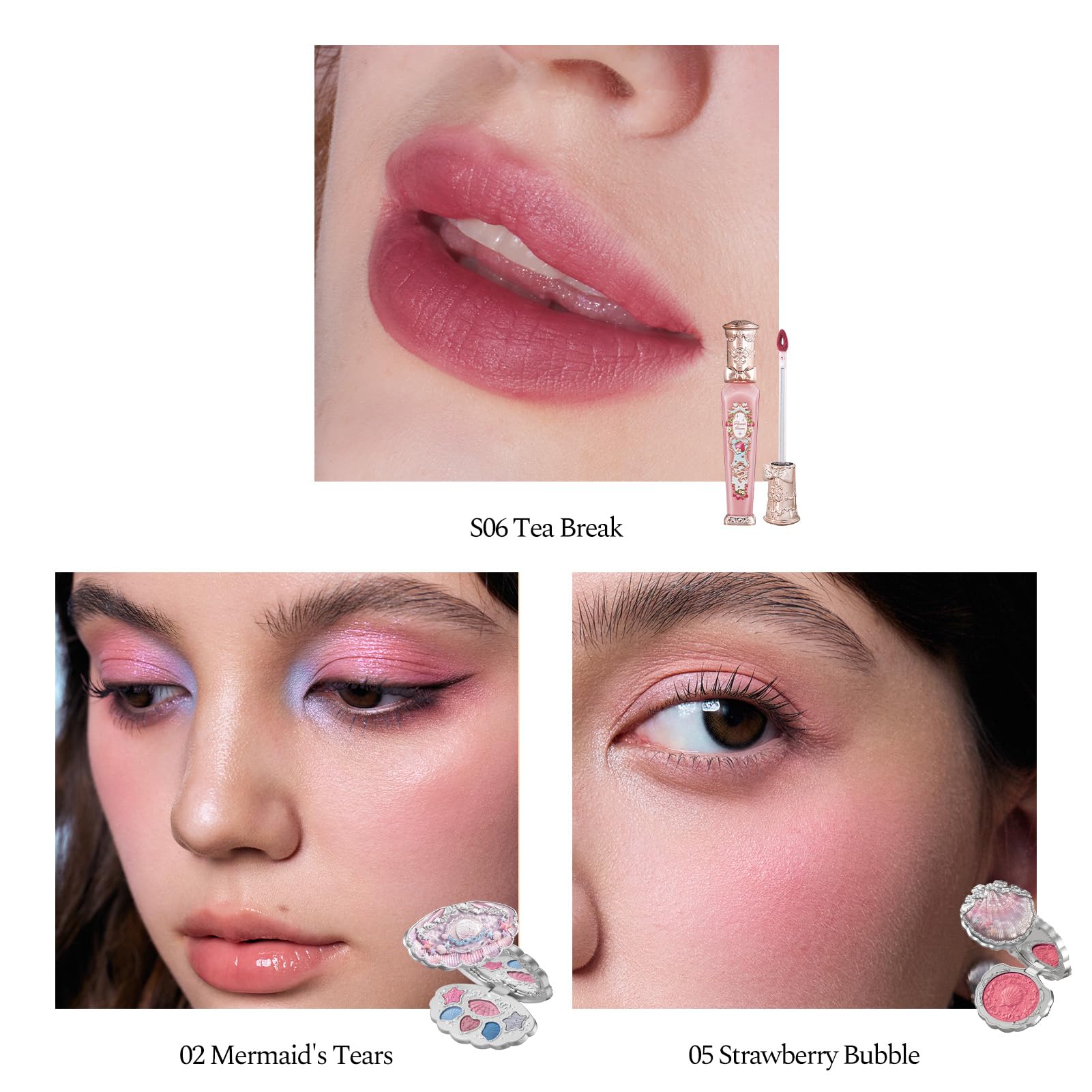 Flower Knows Feb-Glamour Glow 8-Piece Makeup Box Set | Gift-Ready Valentine's Day Beauty Kit