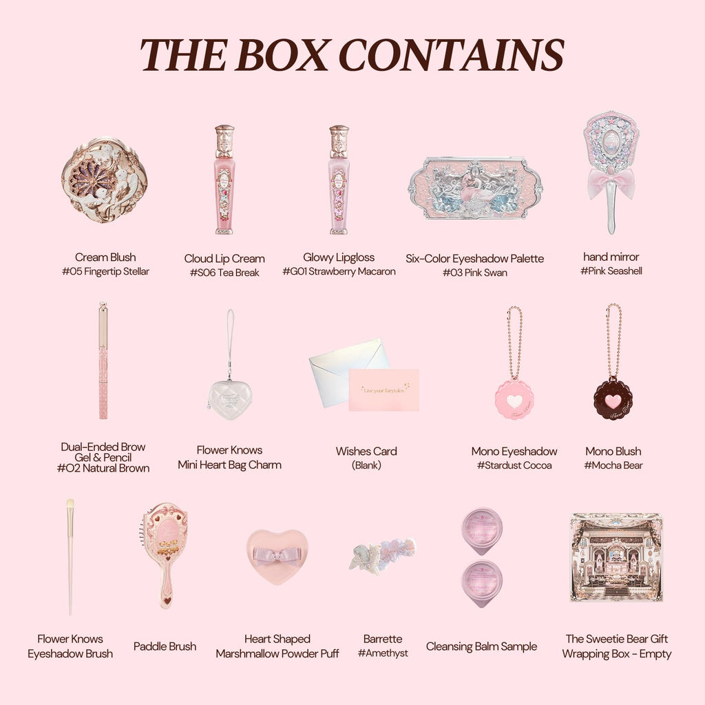 Flower Knows Feb - The Heartfelt Affair Kit | 16-Piece Makeup Gift Set