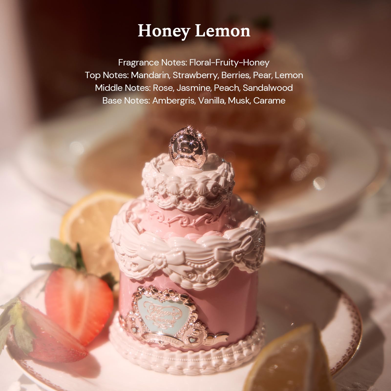 Flower Knows The Sweetie Bear Honey Lemon – Vegan Eau de Parfum for Women, 1.67 fl oz