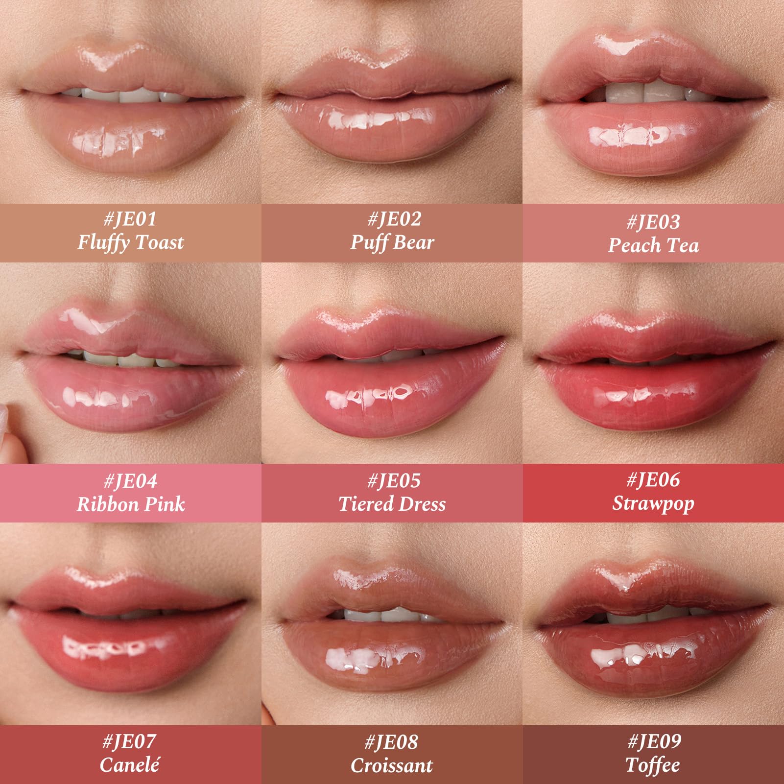 Flower Knows The Sweetie Bear Coating Lip Jelly – Non-Sticky Nude Lip Gloss