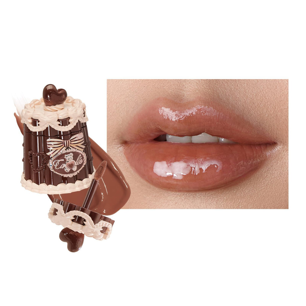 Flower Knows The Sweetie Bear Lip Jelly – Hydrating Tinted Gloss (0.18 oz, JE08 Croissant)