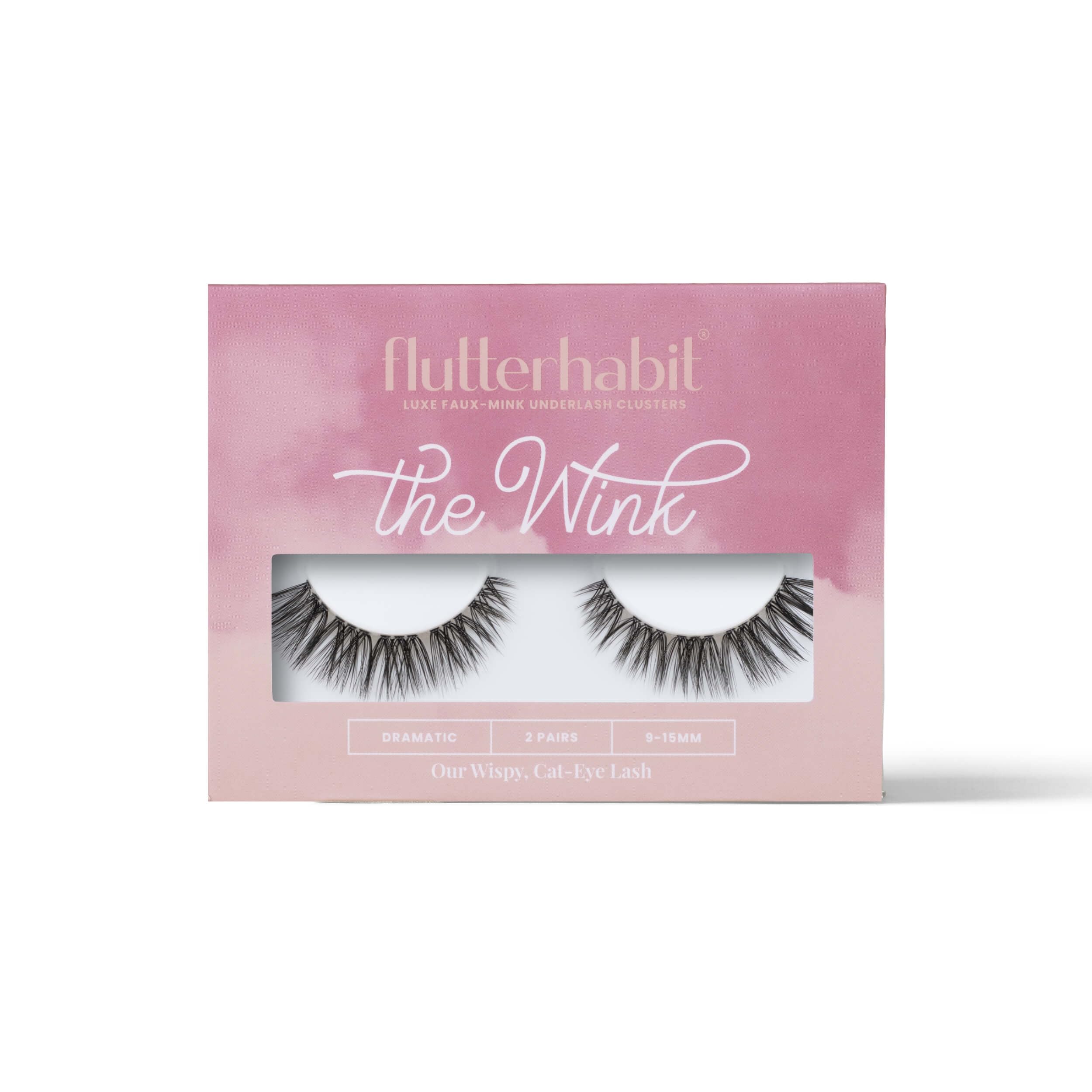 FlutterHabit The Wink Lashes – DIY Wispy Doll Eyed Lashes, 2 Sets, Up to 10 Days Wear