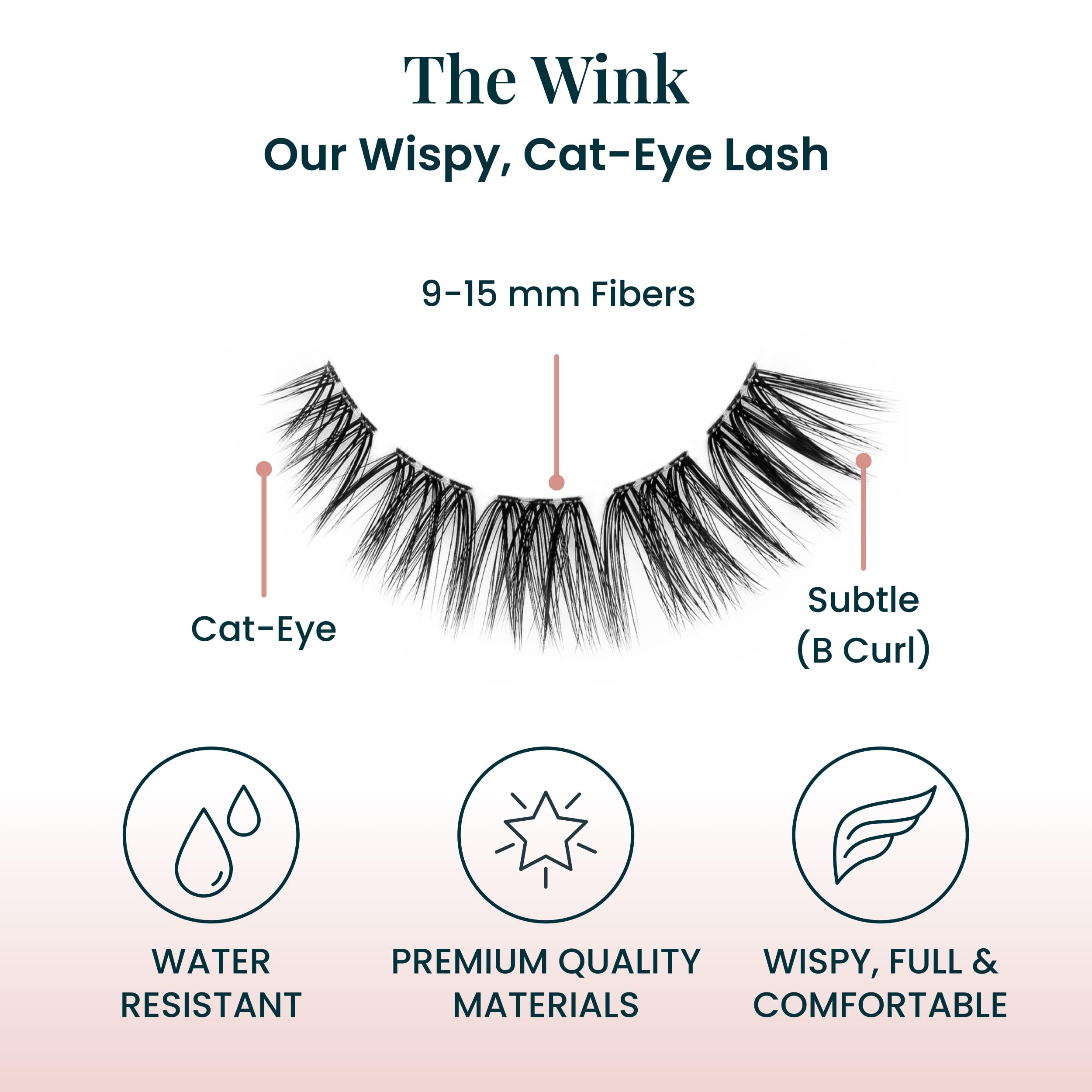FlutterHabit The Wink Lashes – DIY Wispy Doll Eyed Lashes, 2 Sets, Up to 10 Days Wear