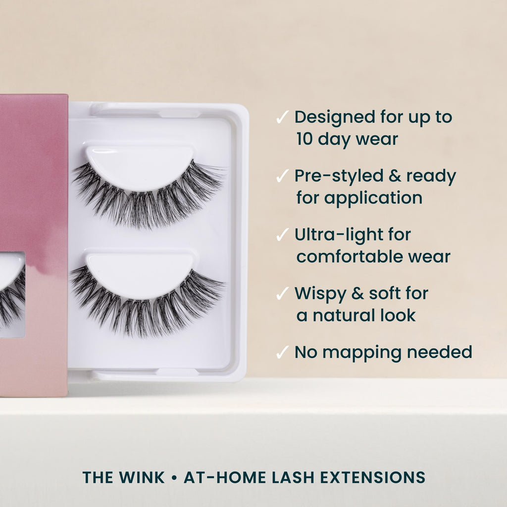 FlutterHabit The Wink Lashes – DIY Wispy Doll Eyed Lashes, 2 Sets, Up to 10 Days Wear