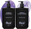 FLUX UP Purple Shampoo & Conditioner for Blonde & Silver Hair (17 oz) - Anti-Brass, Sulfate Free