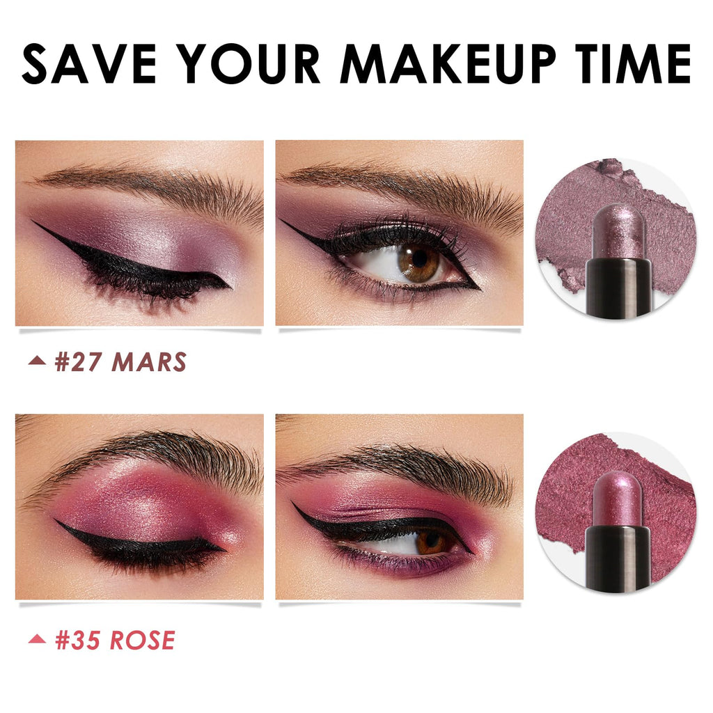FOCALLURE 2PCS Cream Eyeshadow Stick Sets — Matte & Shimmer