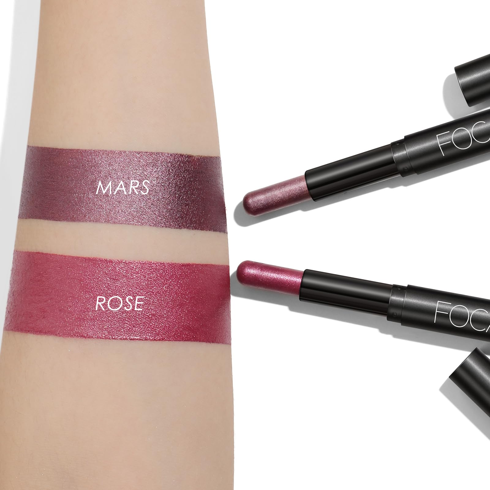 FOCALLURE 2PCS Cream Eyeshadow Stick Sets — Matte & Shimmer