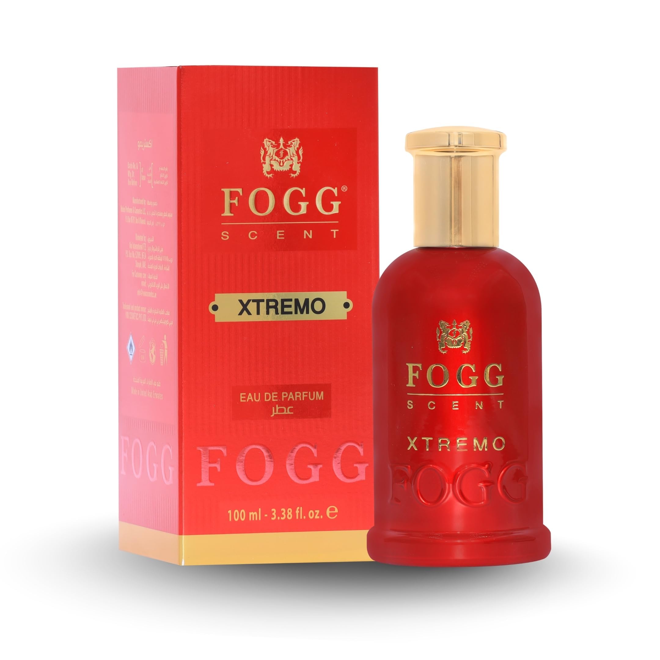 FOGG Scent Xtremo Eau de Parfum for Men – Fresh Spicy Citrus, Leather & Musk | 100 ml | Long-Lasting EDP