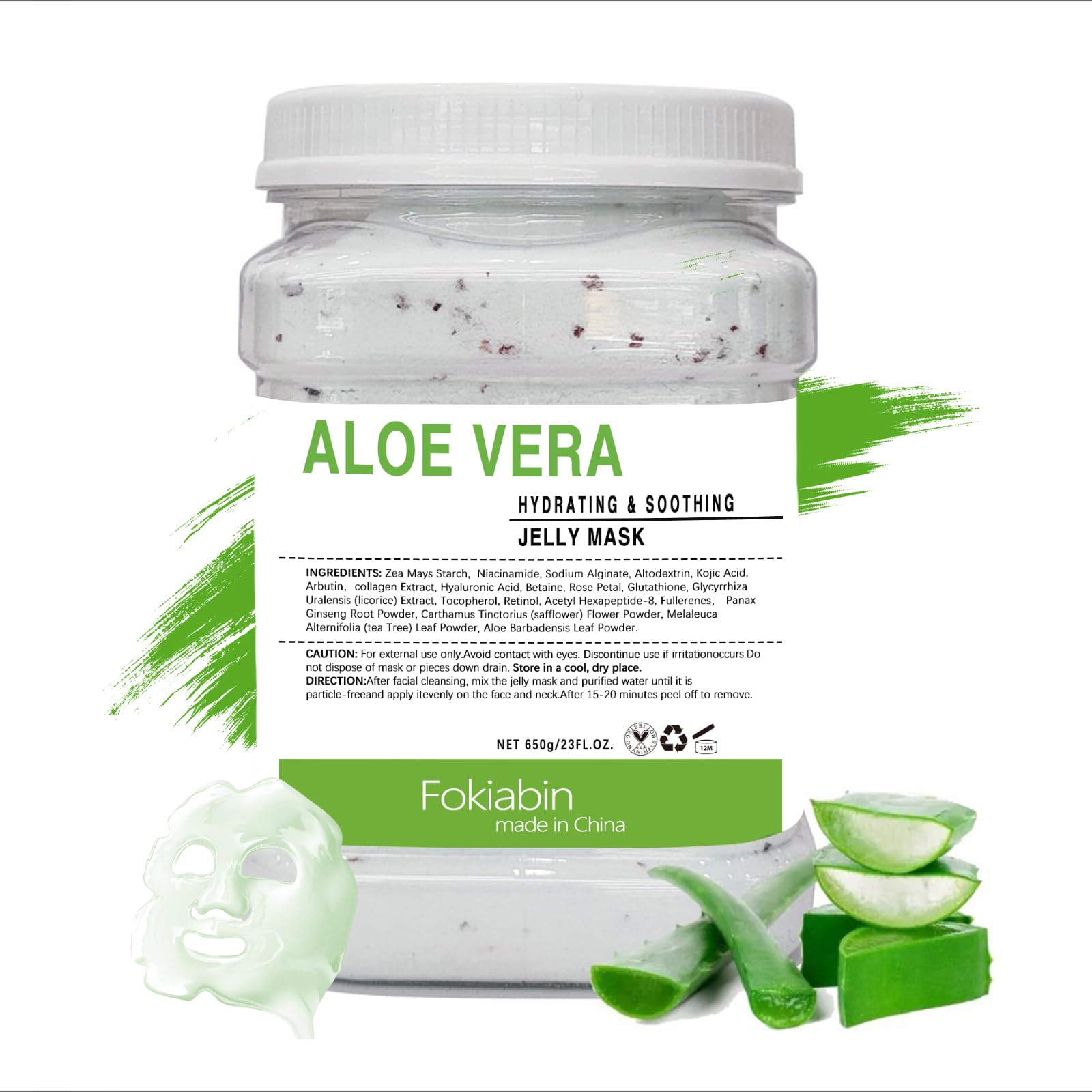 Fokiabin Jelly Mask – Hydrating Peel-Off Gel for Deep Skin Hydration