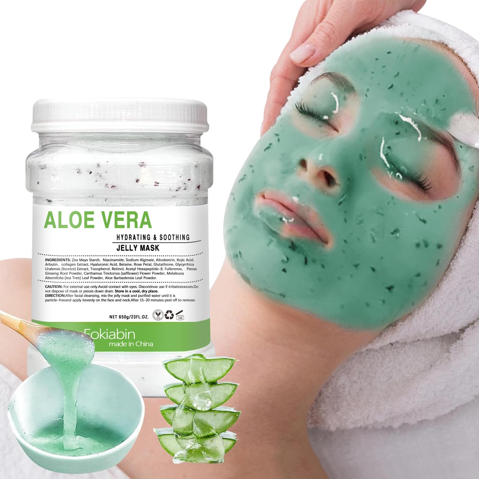 Fokiabin Jelly Mask – Hydrating Peel-Off Gel for Deep Skin Hydration