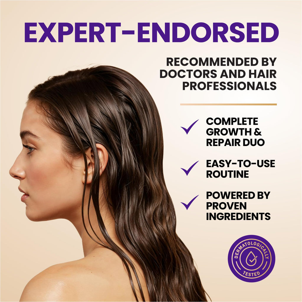 FOLICARE Thickening Hair Growth Shampoo & Conditioner Set | Biotin, Keratin, Collagen