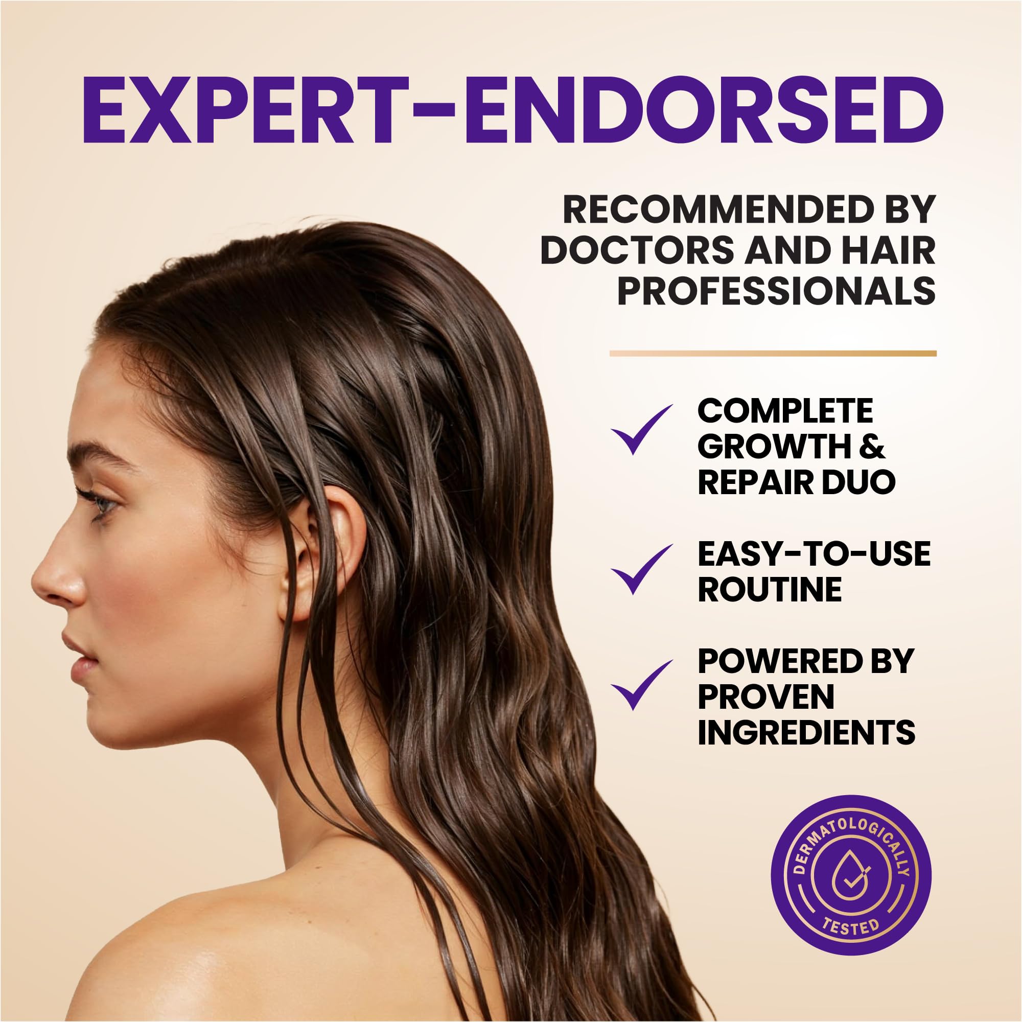 FOLICARE Thickening Hair Growth Shampoo & Conditioner Set | Biotin, Keratin, Collagen
