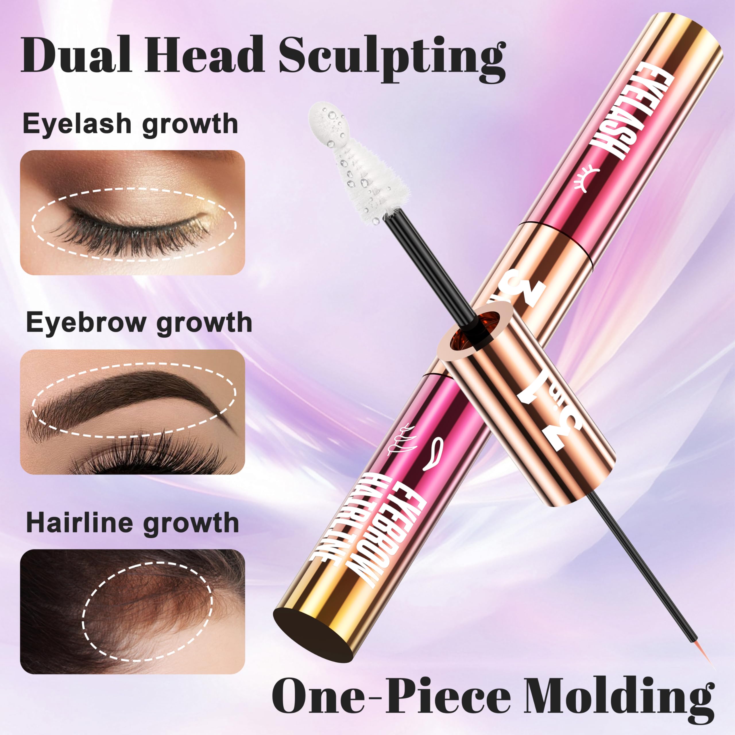 Folivive 3-in-1 Lash, Brow & Hairline Growth Serum – Natural, Vegan, Cruelty-Free (8ml)
